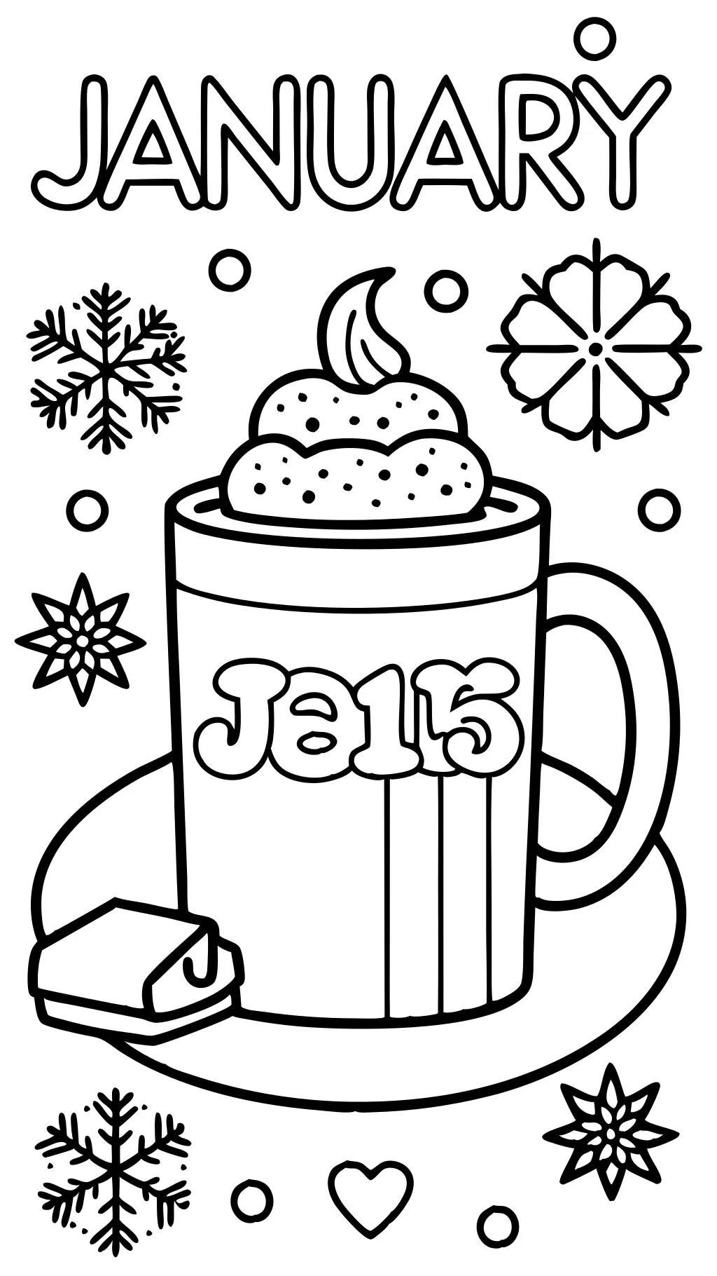 free january coloring pages